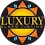 Logo featuring the text 'Luxury Glass Tinting' inside a circular design with a sun motif and a black background.